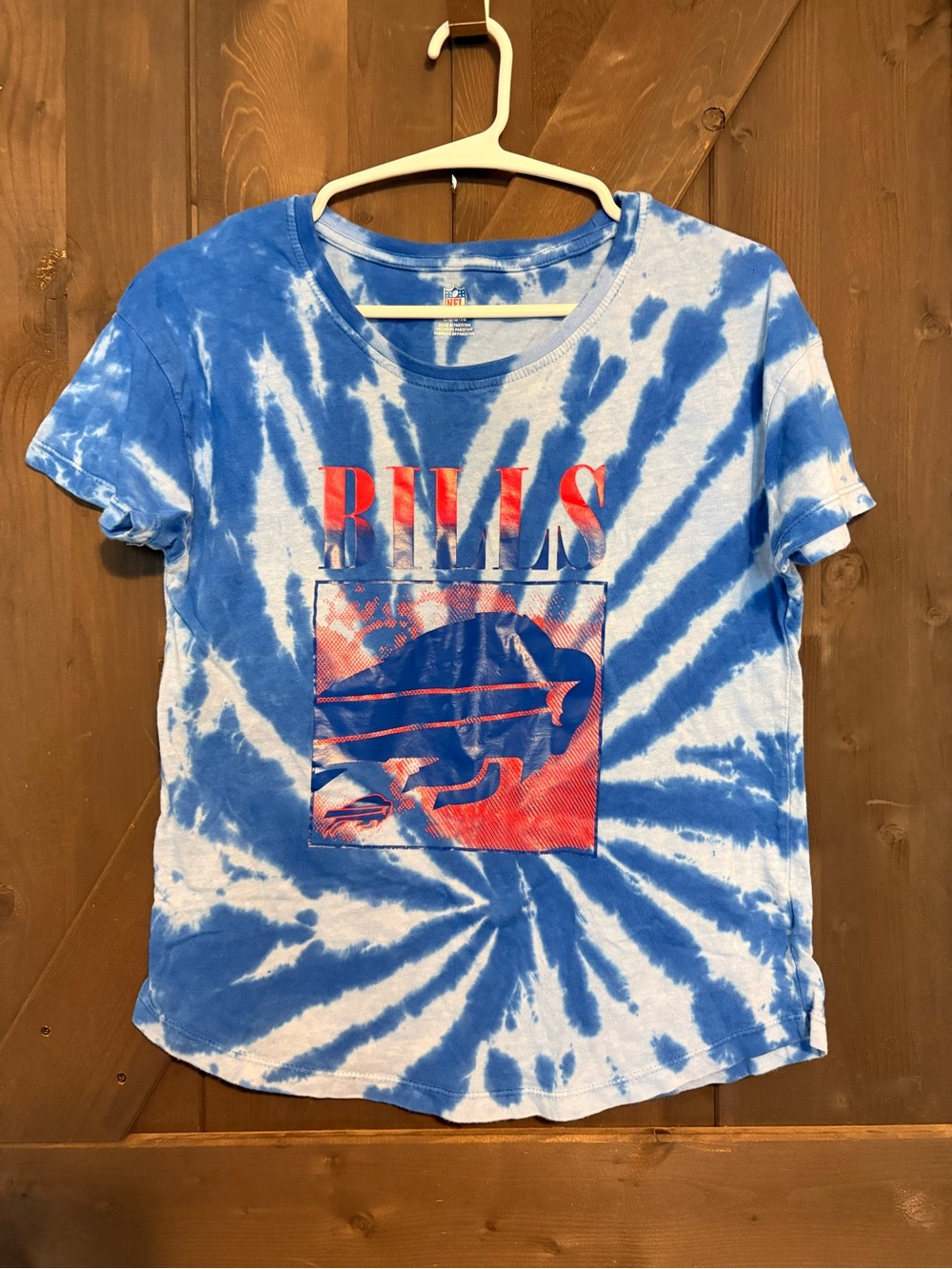 NFL Buffalo Bills Youth Tie-Dye Graphic Shirt with Bills Logo